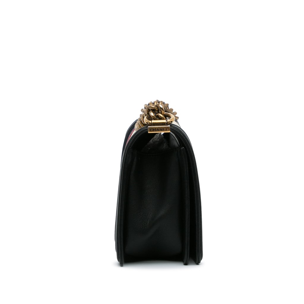 Chanel Crest-Embellished Medium Boy Bag - 3