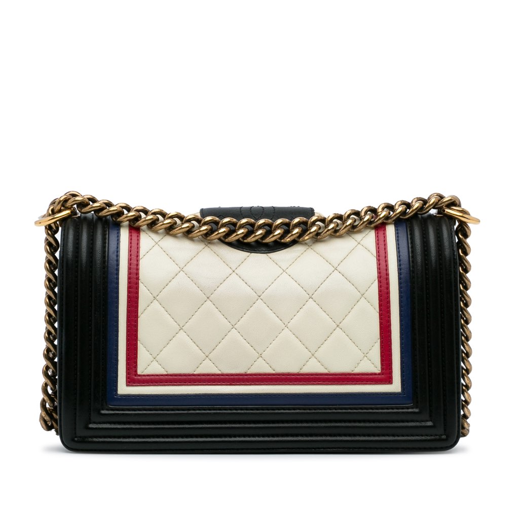 Chanel Crest-Embellished Medium Boy Bag - 4