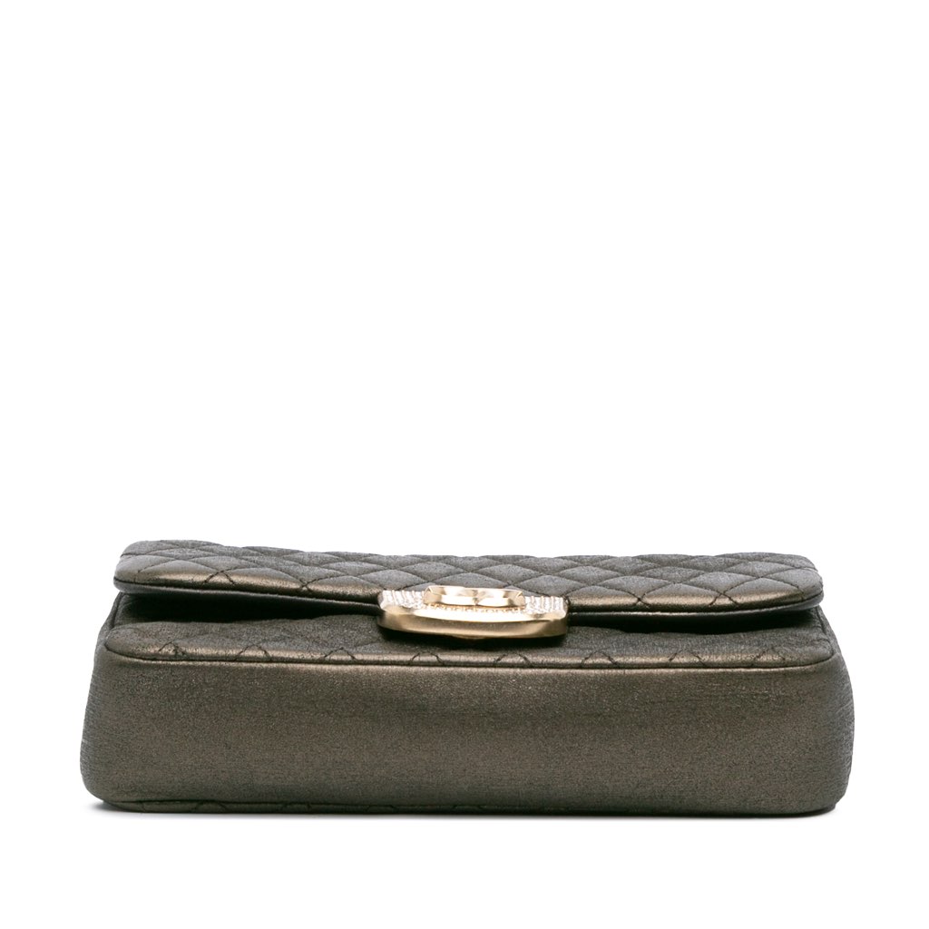 Chanel Small Quilted Iridescent Calfskin Crystal Single Flap - 3