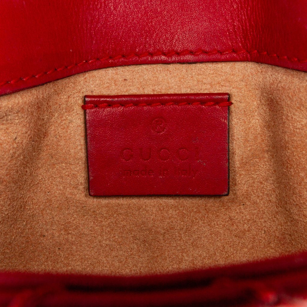 Gucci Super Mini GG Marmont Matelasse Leather Flap Crossbody - Detail 2