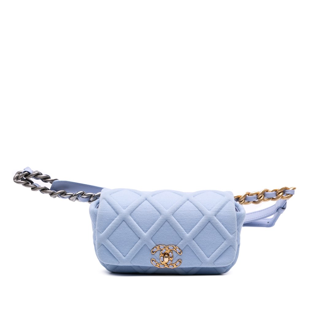 Chanel Jersey 19 Flap Belt Bag