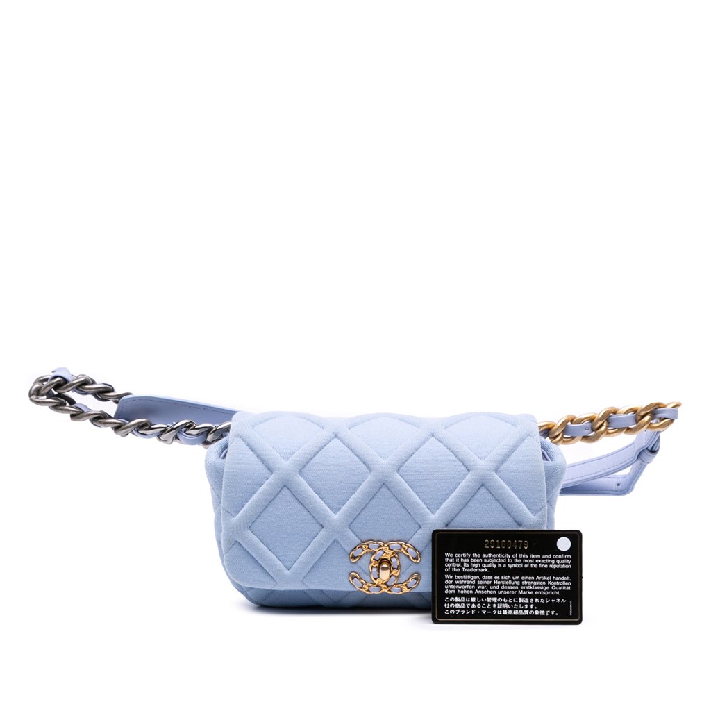 Chanel Jersey 19 Flap Belt Bag - Image 11
