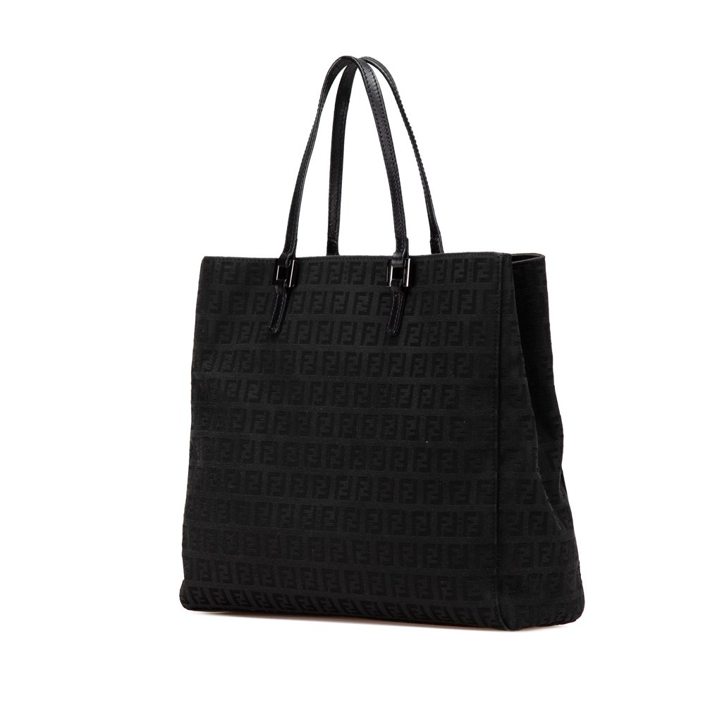 Fendi Zucchino Canvas Tote - Back view