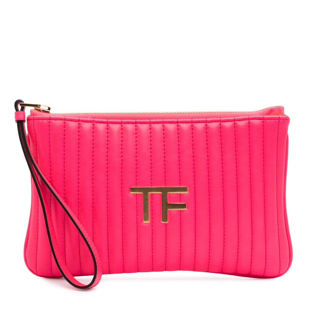 Tom Ford Quilted Calfskin TF Clutch