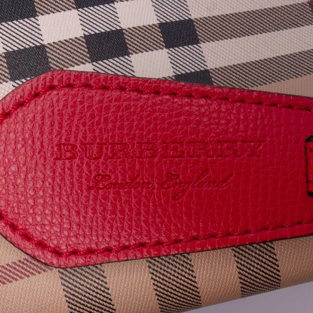 Burberry Haymarket Check Coated Canvas Lorne Bucket Bag - 5