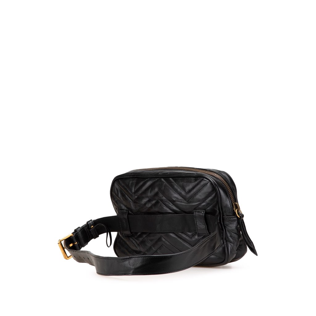 Gucci GG Marmont Square Matelasse Leather Belt Bag - 2