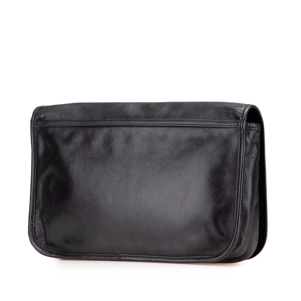 Loewe Anagram Leather Clutch - Back view