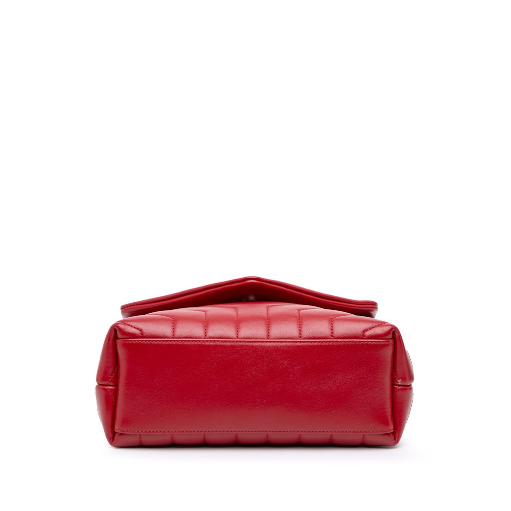 Saint Laurent Small Leather Monogram Loulou Crossbody - 3