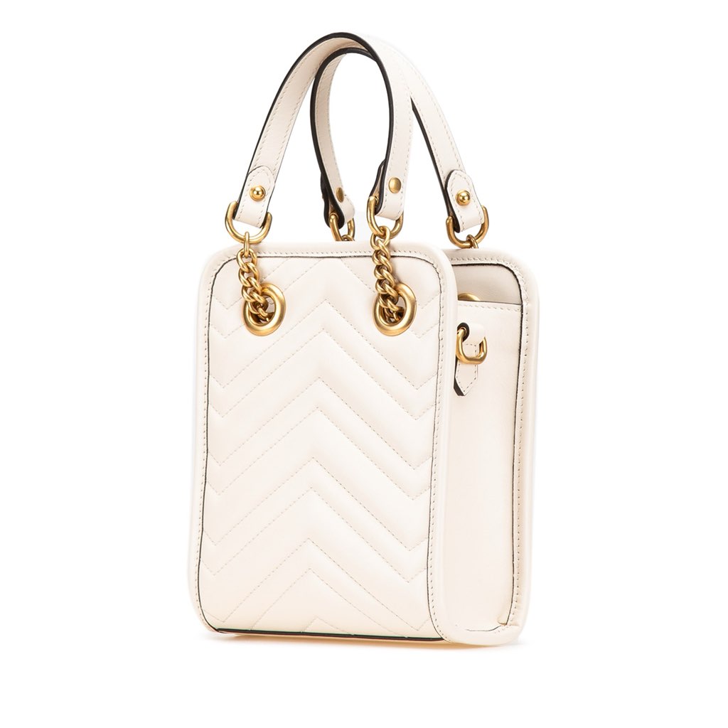 Gucci Mini GG Marmont Matelasse Leather Satchel - 2