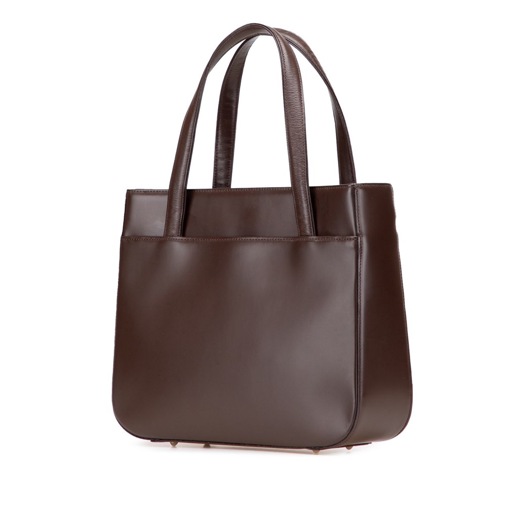 Burberry House Check Trimmed Leather Handbag - 2