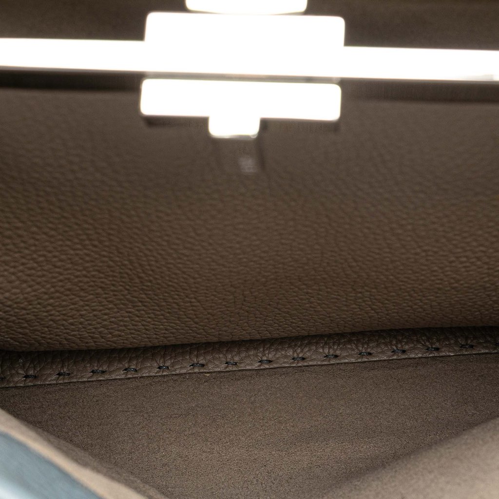 Fendi Medium Leather Whipstitch Peekaboo Satchel - 5