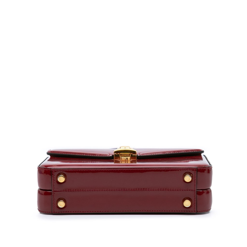 Gucci Mini Patent Sylvie 1969 Top Handle Bag - 3