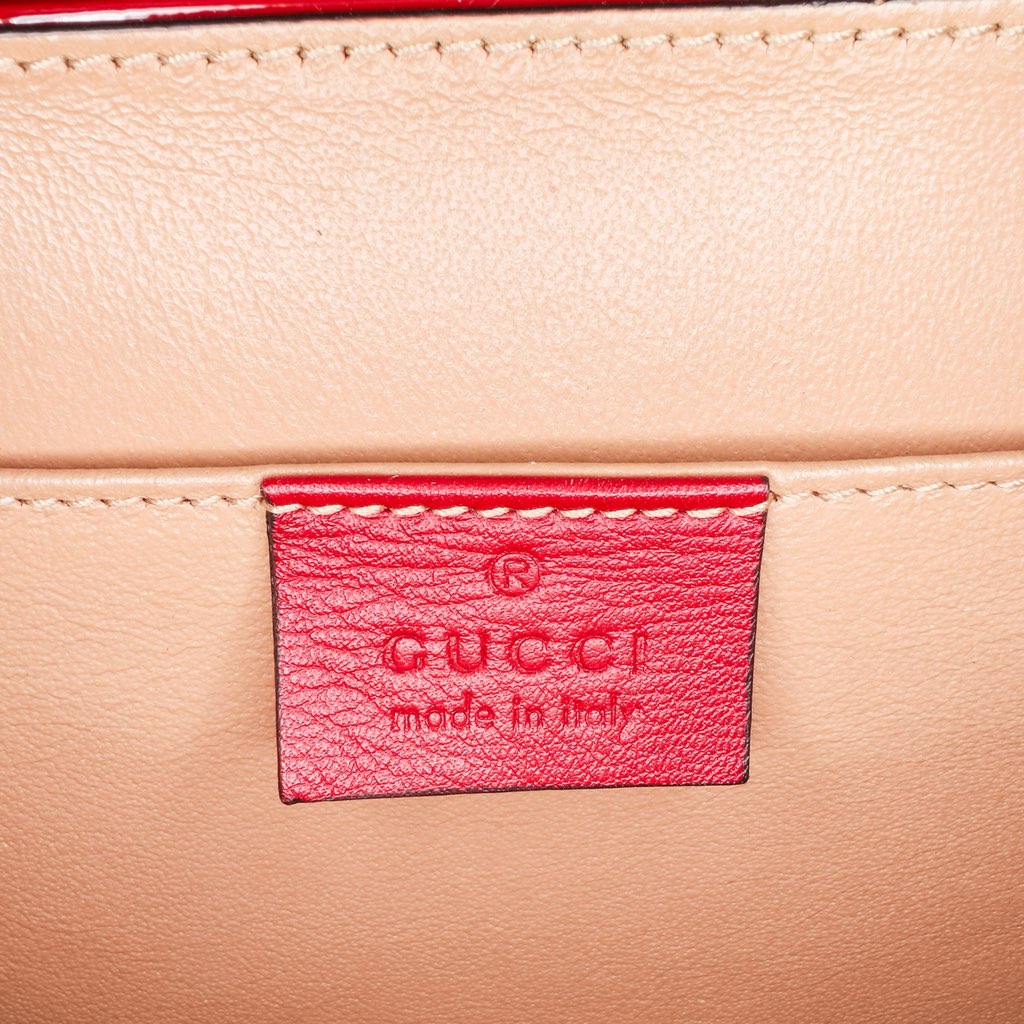 Gucci Mini Patent Sylvie 1969 Top Handle Bag - 5