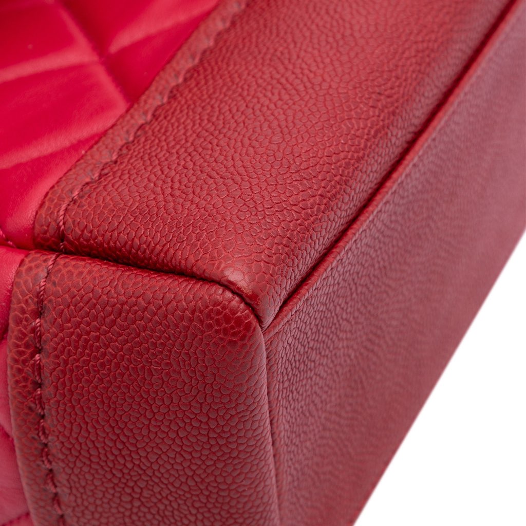 Chanel Medium Quilted Lambskin and Caviar Bi Coco Flap - Image 11