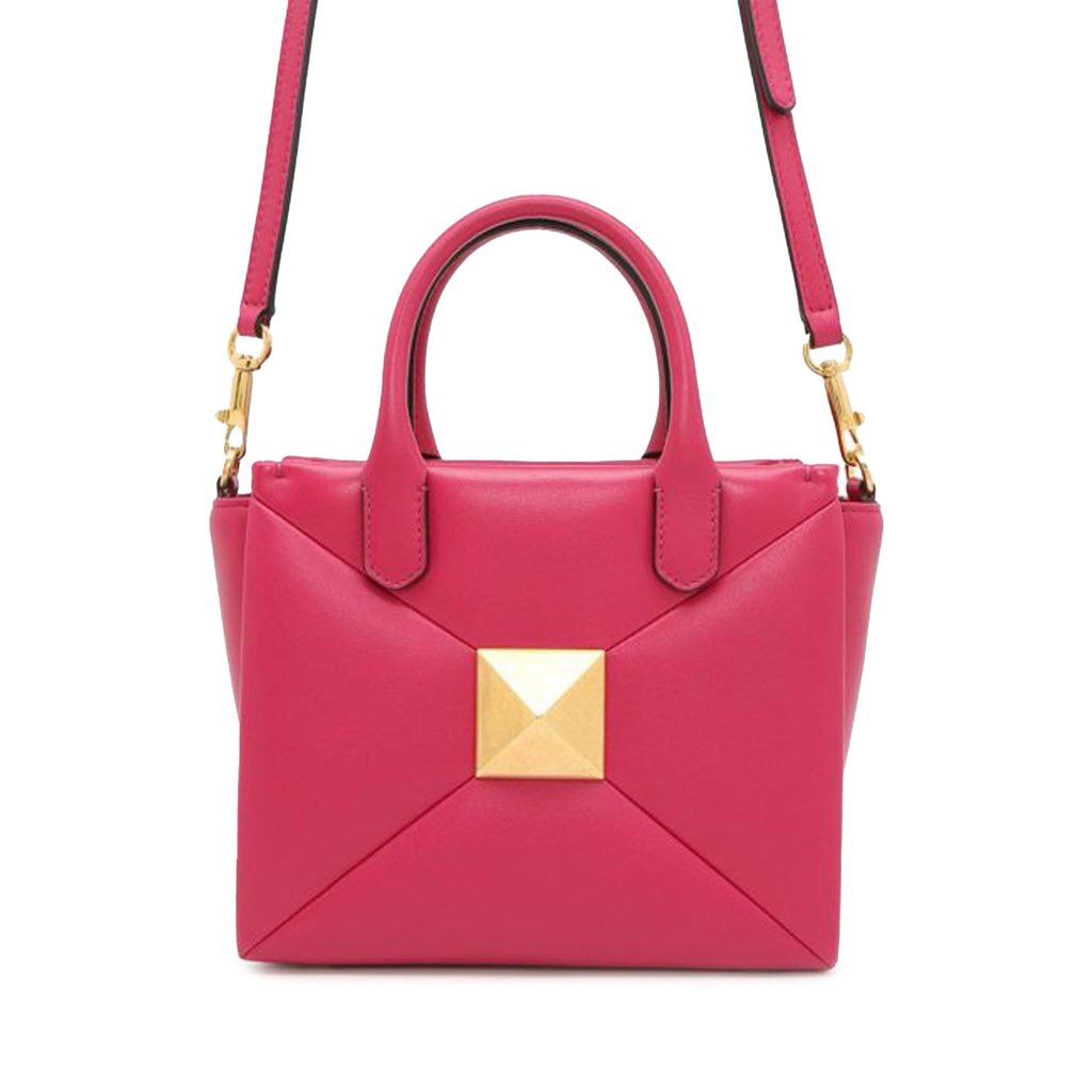 Valentino Small Nappa One Stud Top Handle Bag