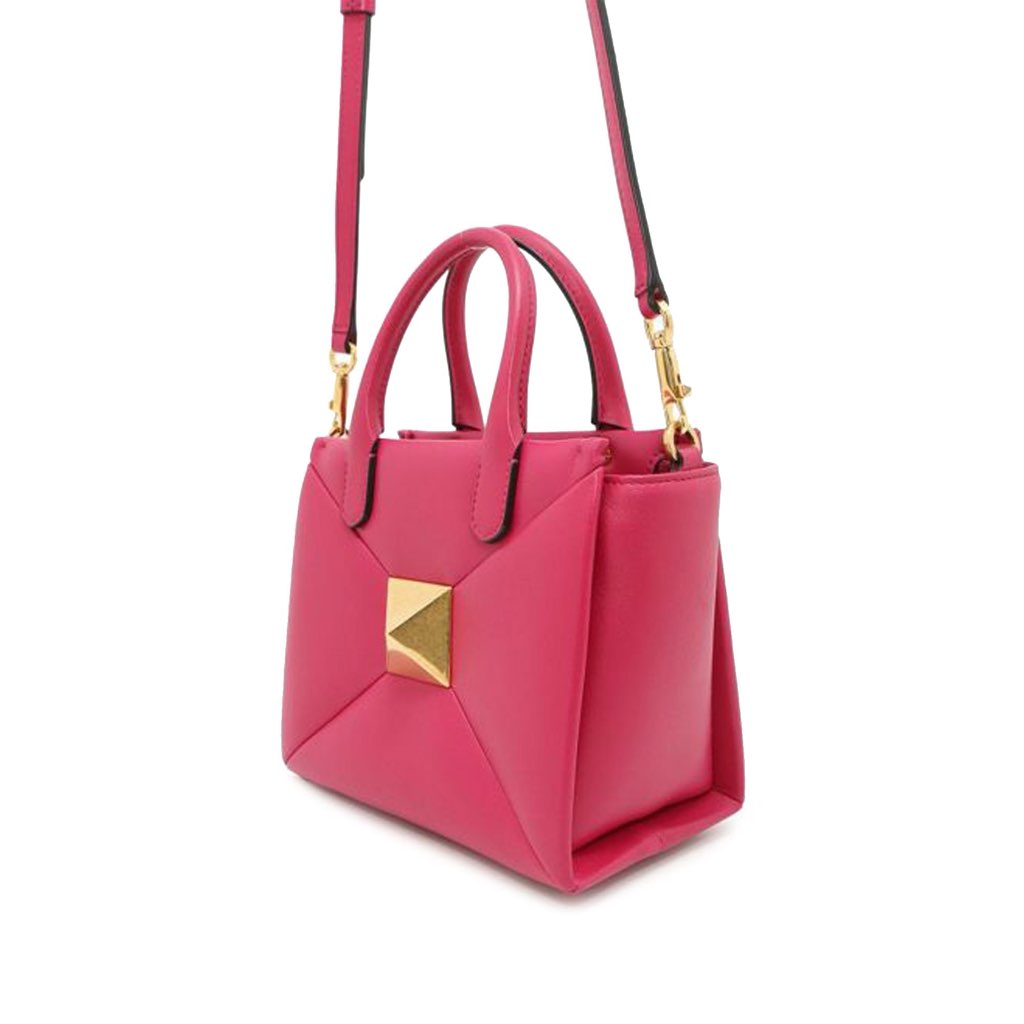 Valentino Small Nappa One Stud Top Handle Bag - 2