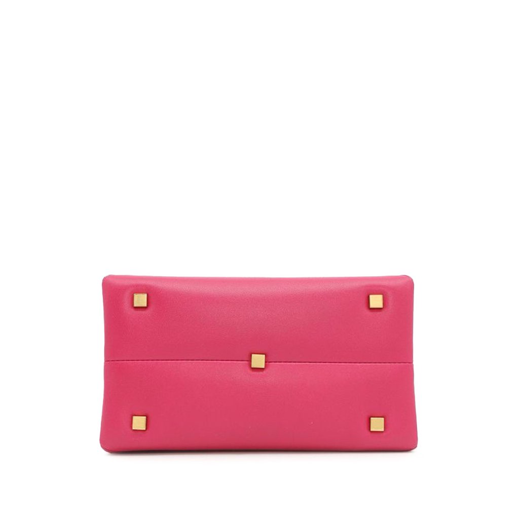 Valentino Small Nappa One Stud Top Handle Bag - 3
