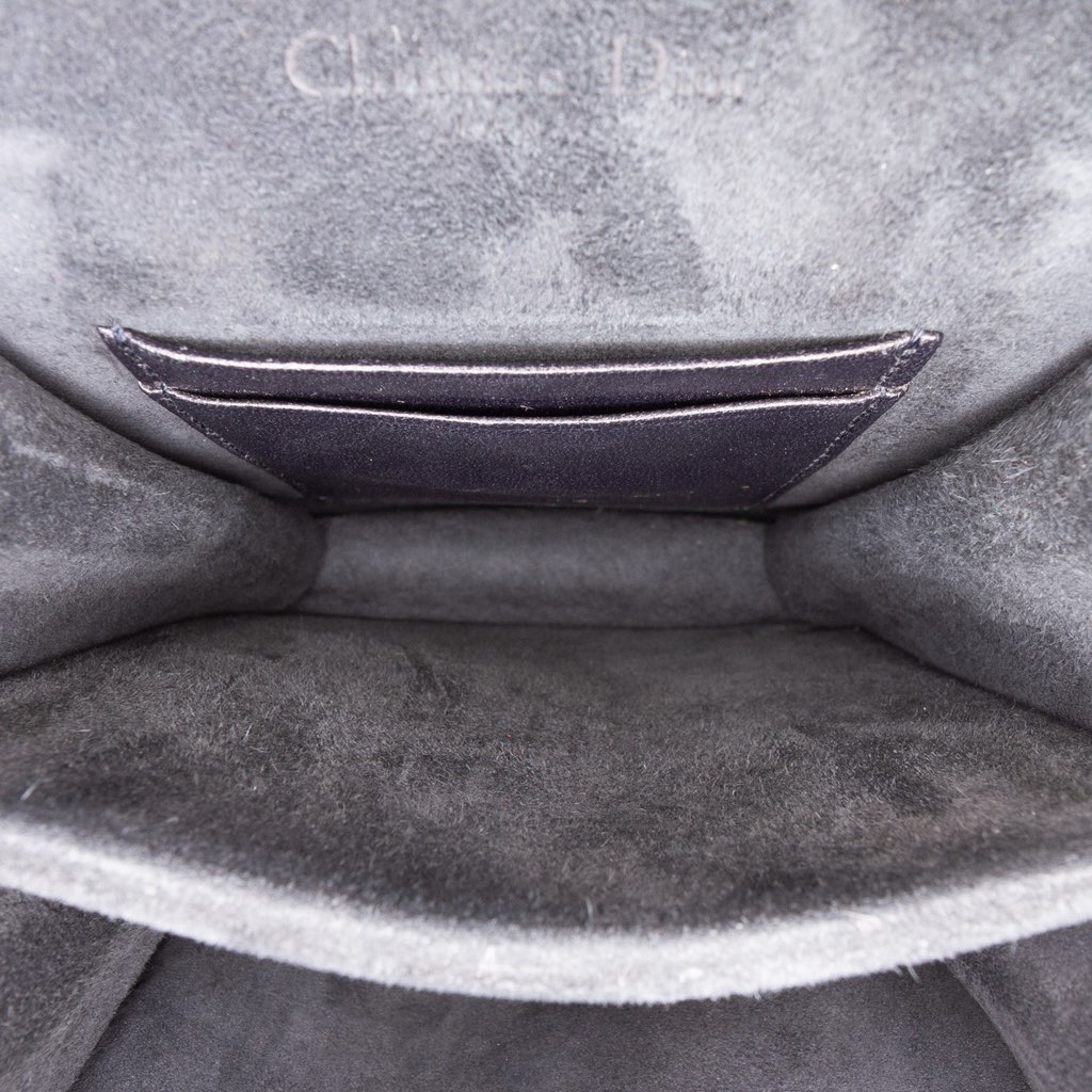 Dior Studded Denim Vertical Diorama Crossbody - Side view