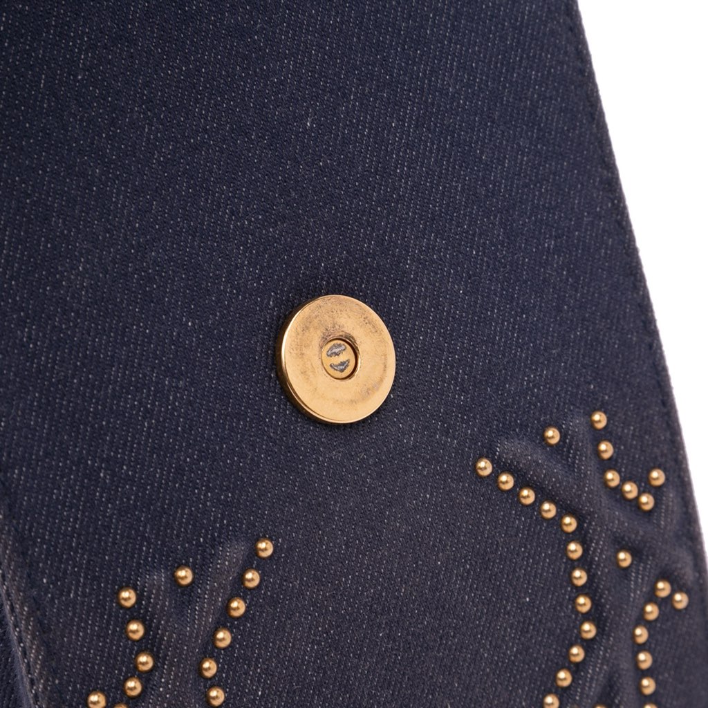 Dior Studded Denim Vertical Diorama Crossbody - Image 11