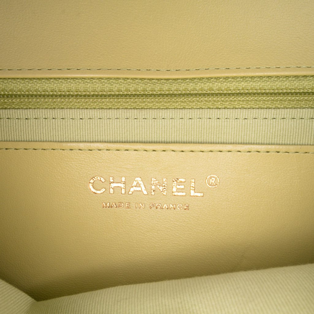 Chanel Mini Square Lambskin Casino Royale Charms Single Flap - Side view