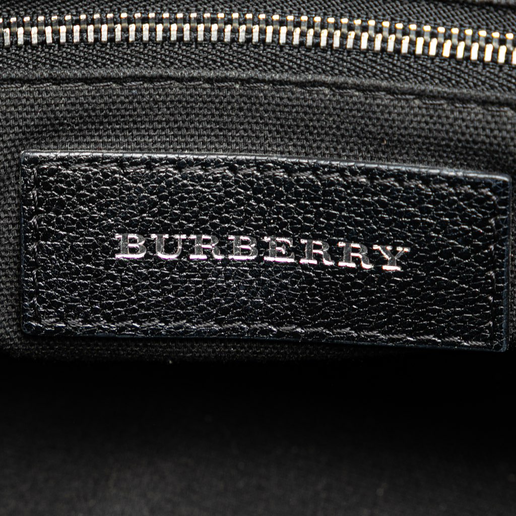 Burberry Medium House Check Canvas Banner Satchel - Detail 2