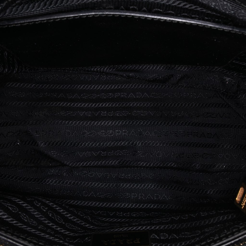 Prada Small Saffiano Vernice Galleria Double Zip Satchel - 4