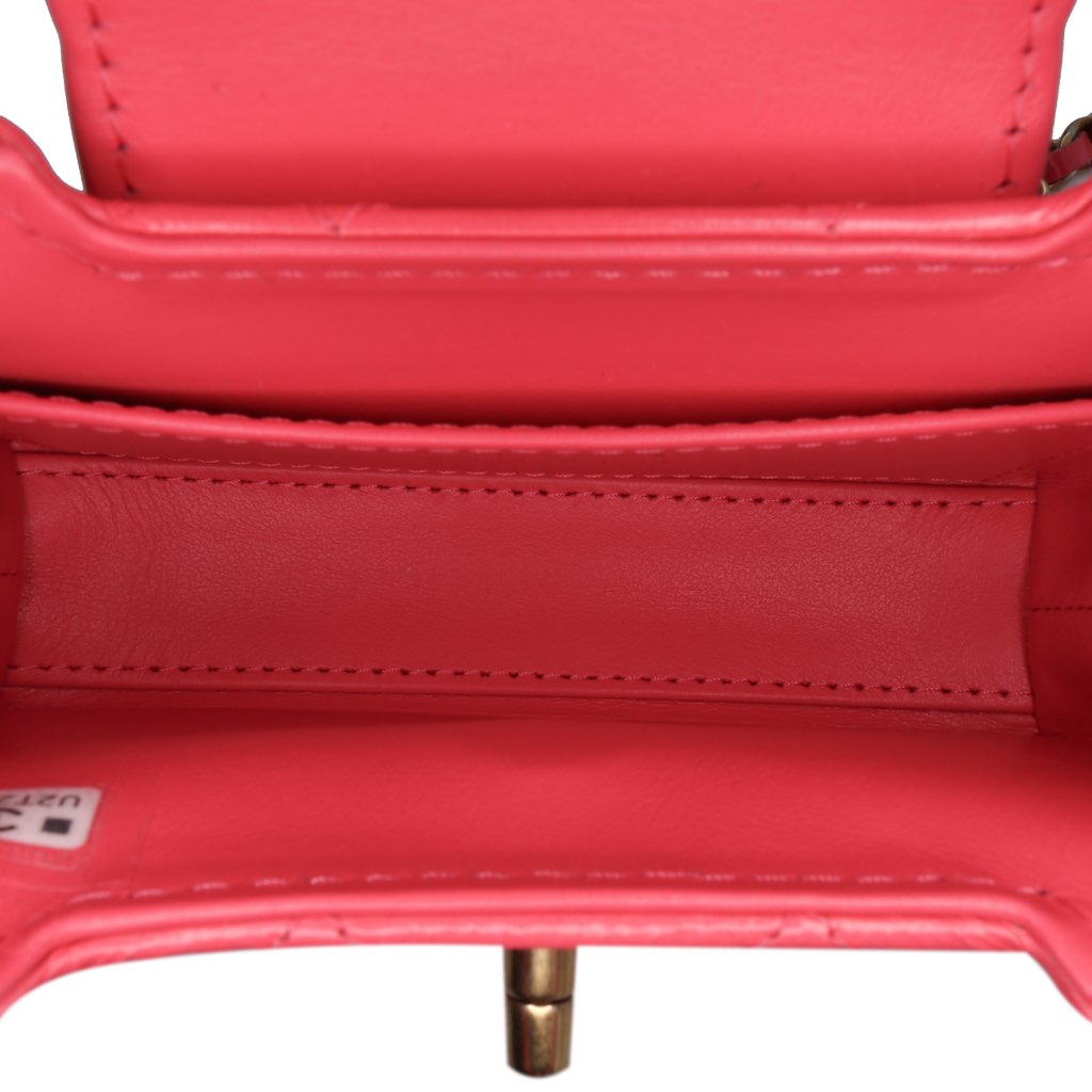 Chanel Mini Nano Aged Calfskin Kelly Shopper Bag - 4