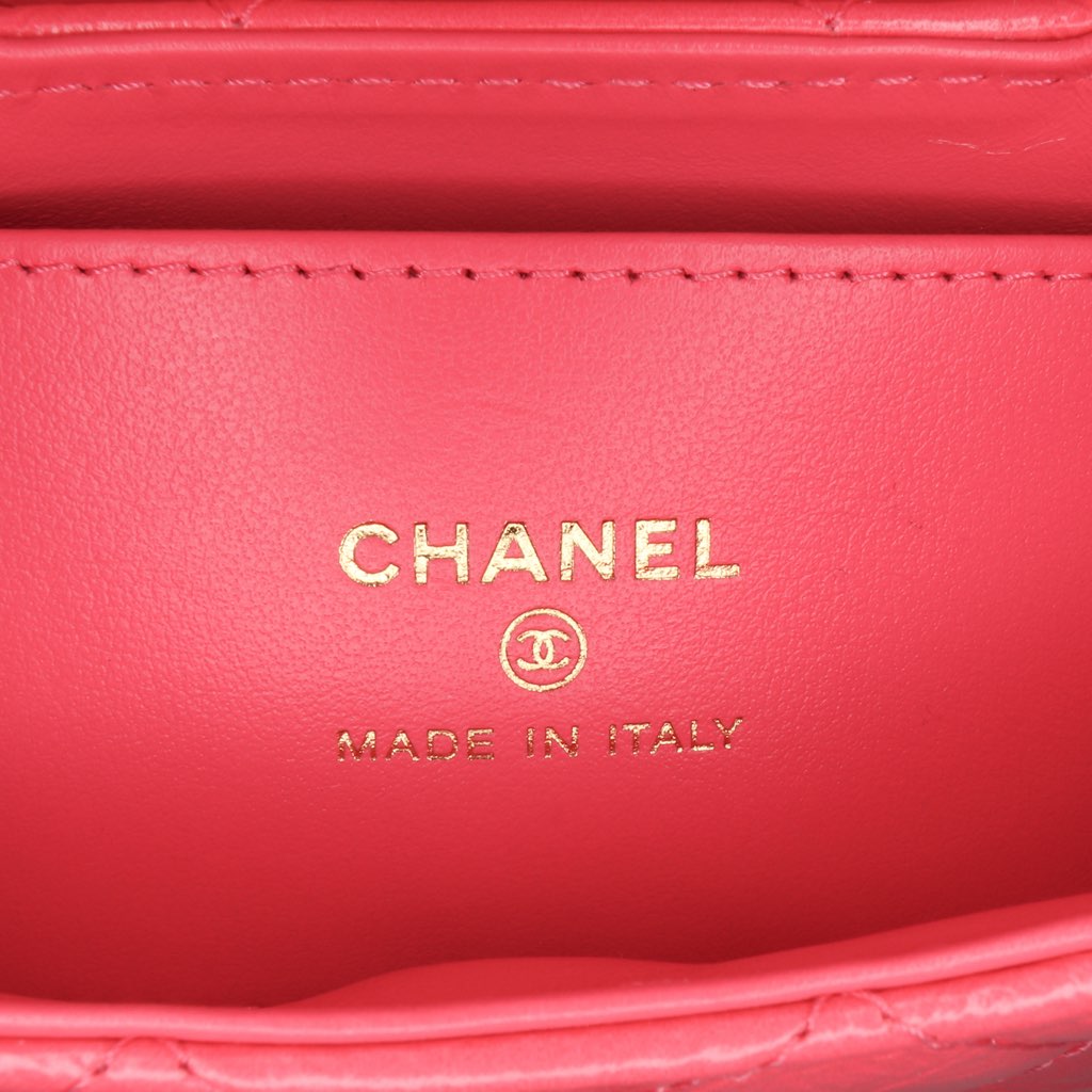 Chanel Mini Nano Aged Calfskin Kelly Shopper Bag - Side view