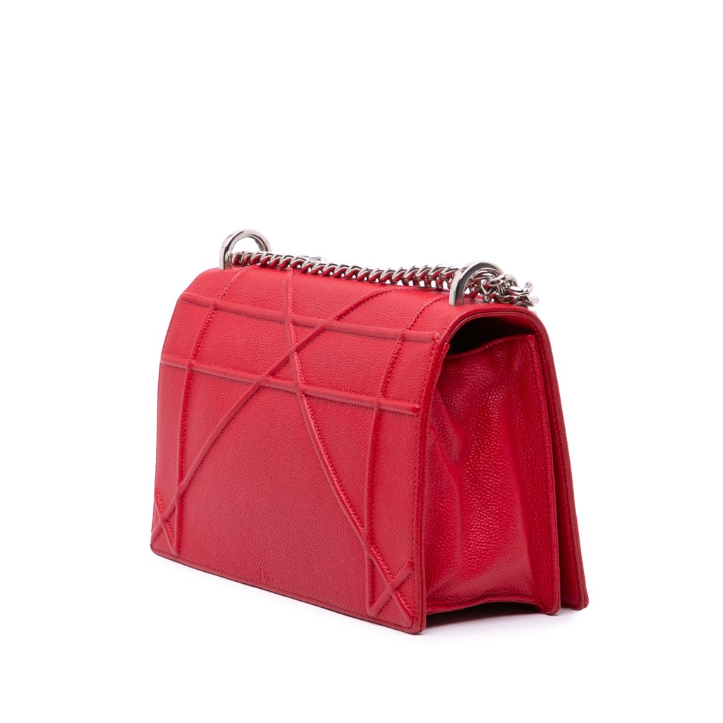 Dior Medium Grained Calfskin Diorama Flap - 2