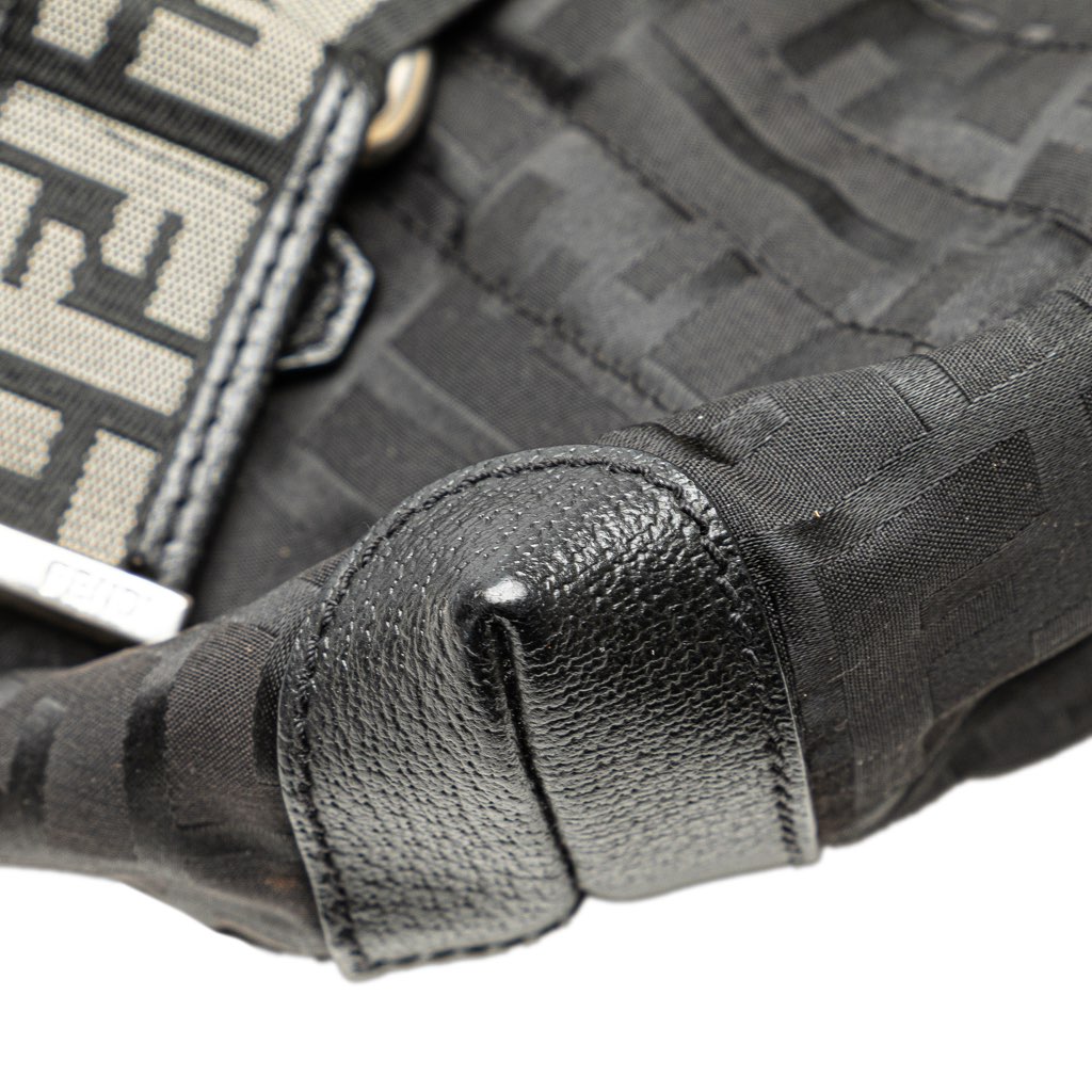 Fendi Zucca Nylon Zip Code Handbag - Detail 2