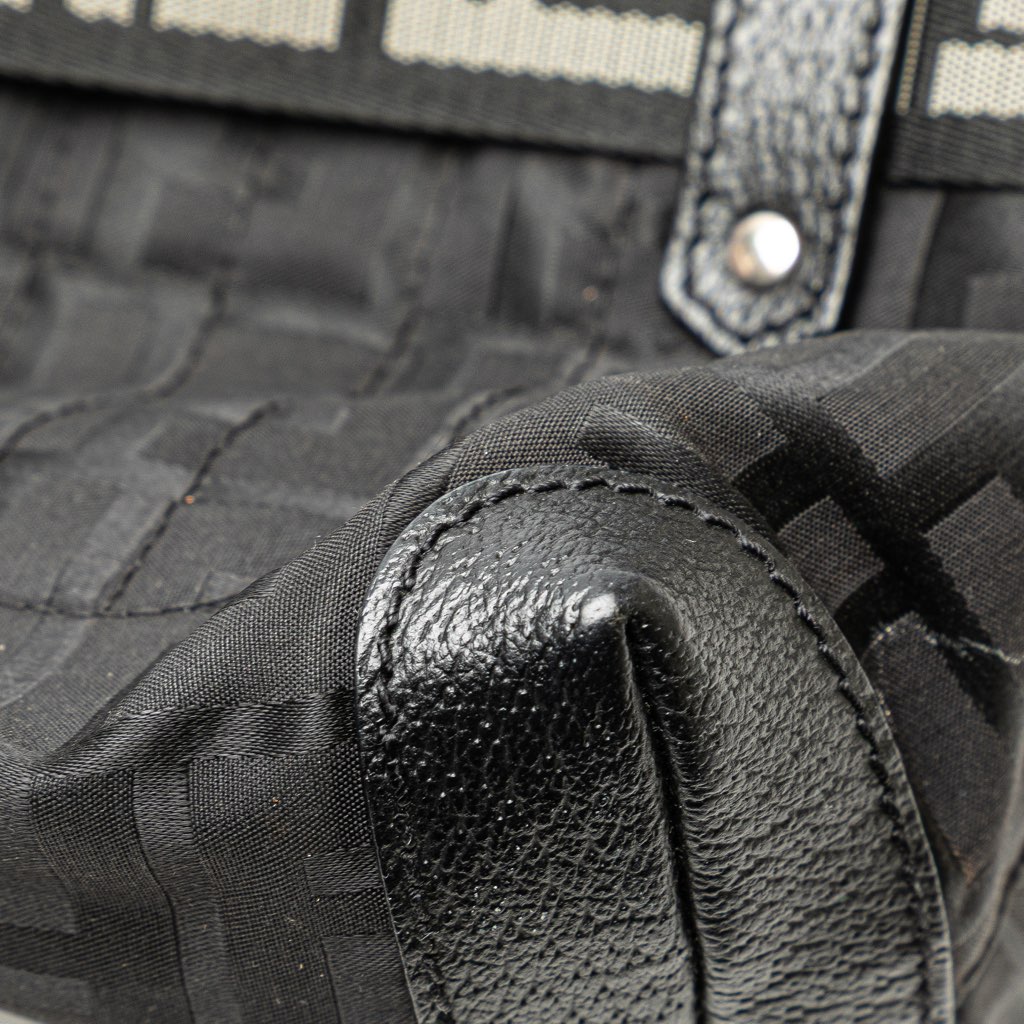 Fendi Zucca Nylon Zip Code Handbag - Image 10