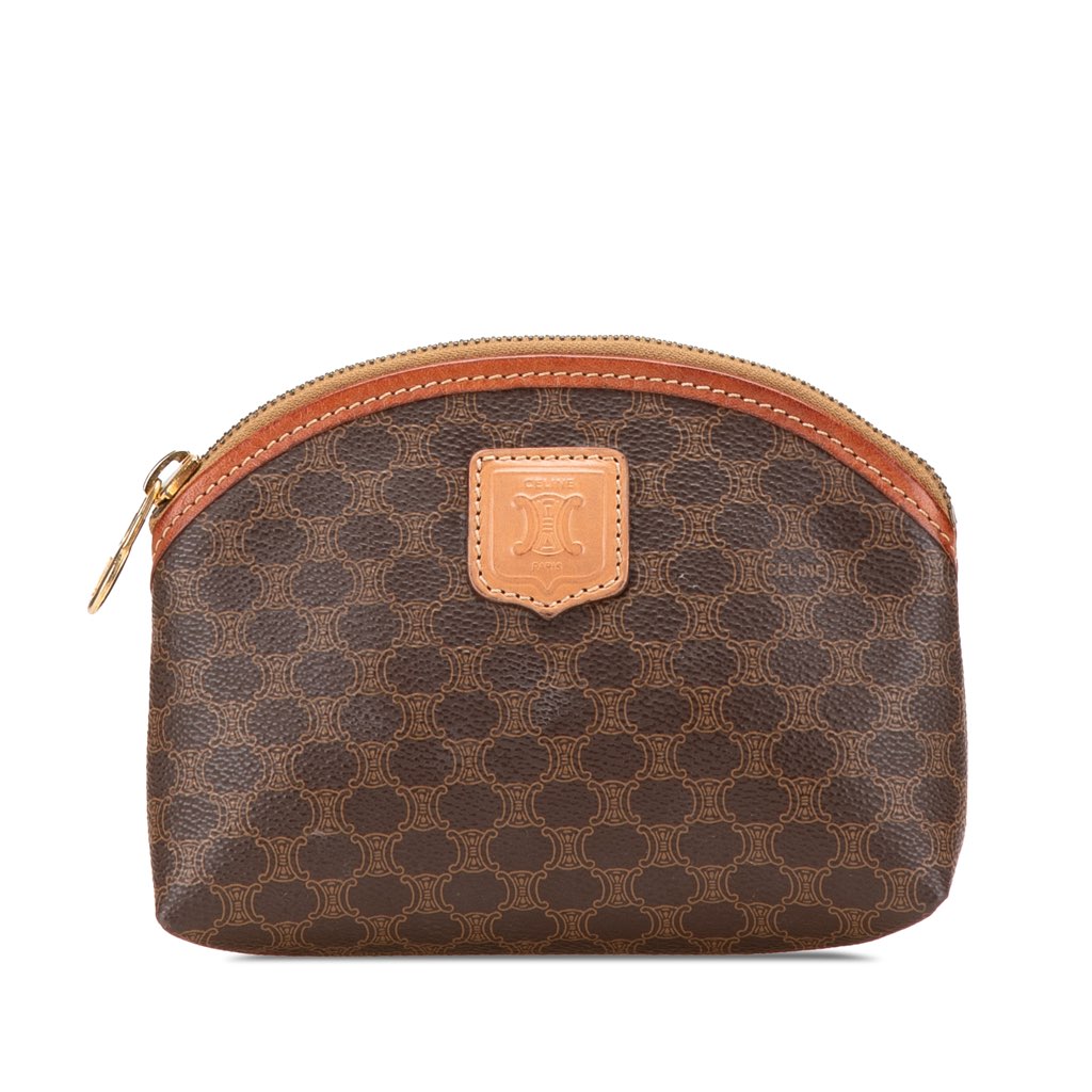 Celine Macadam Coated Canvas Pouch