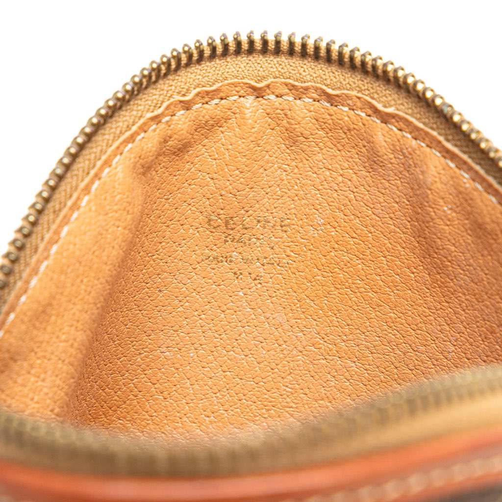 Celine Macadam Coated Canvas Pouch - Side view