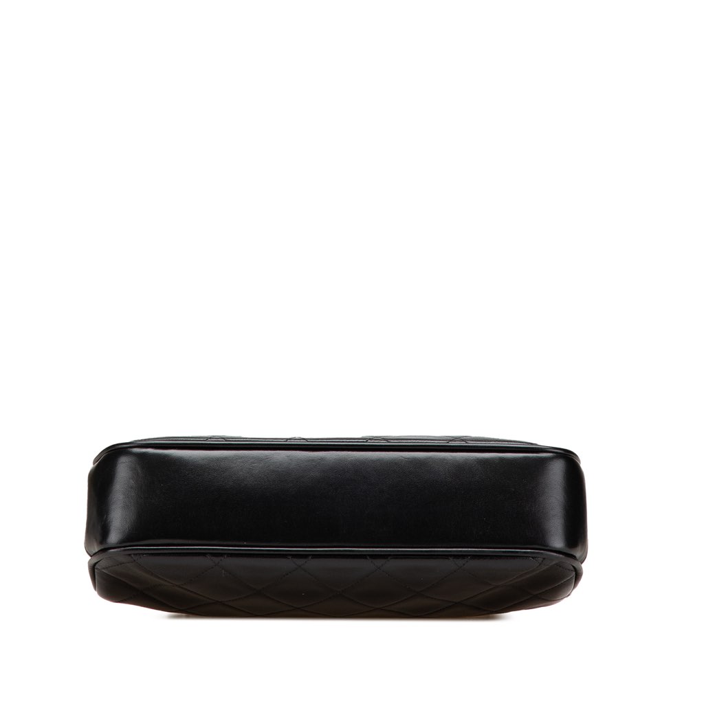 Chanel CC Quilted Lambskin Kiss Lock Frame Top Handle Bag - Image 6