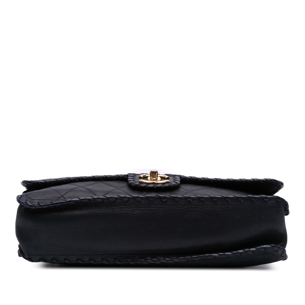 Chanel Jumbo Quilted Iridescent Calfskin Happy Stitch Flap - 3