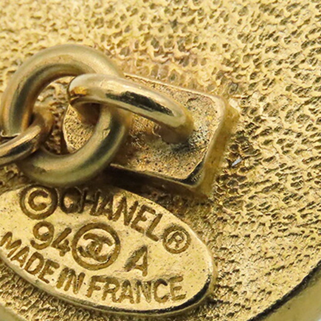 Chanel Gold Plated Faux Pearl Cufflinks - 3