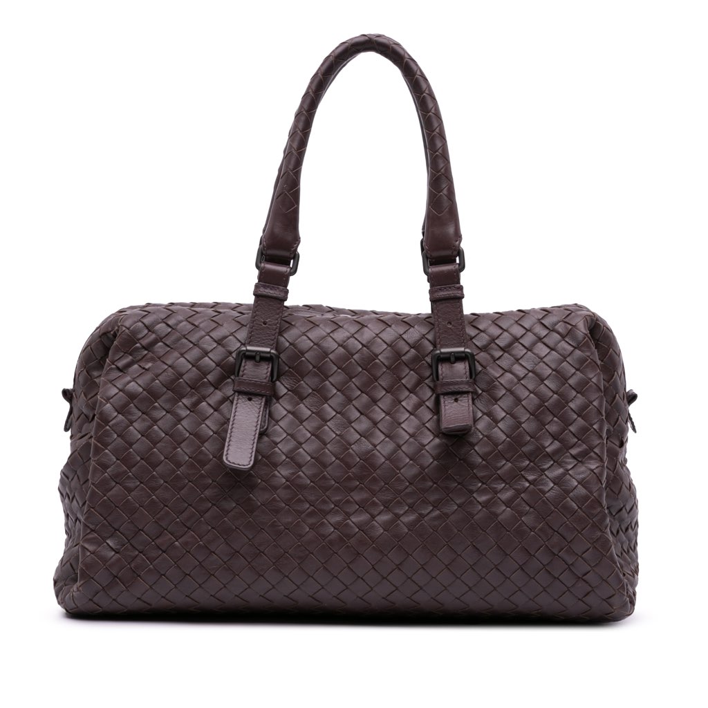 Bottega Veneta Nappa Intrecciato Boston Bag