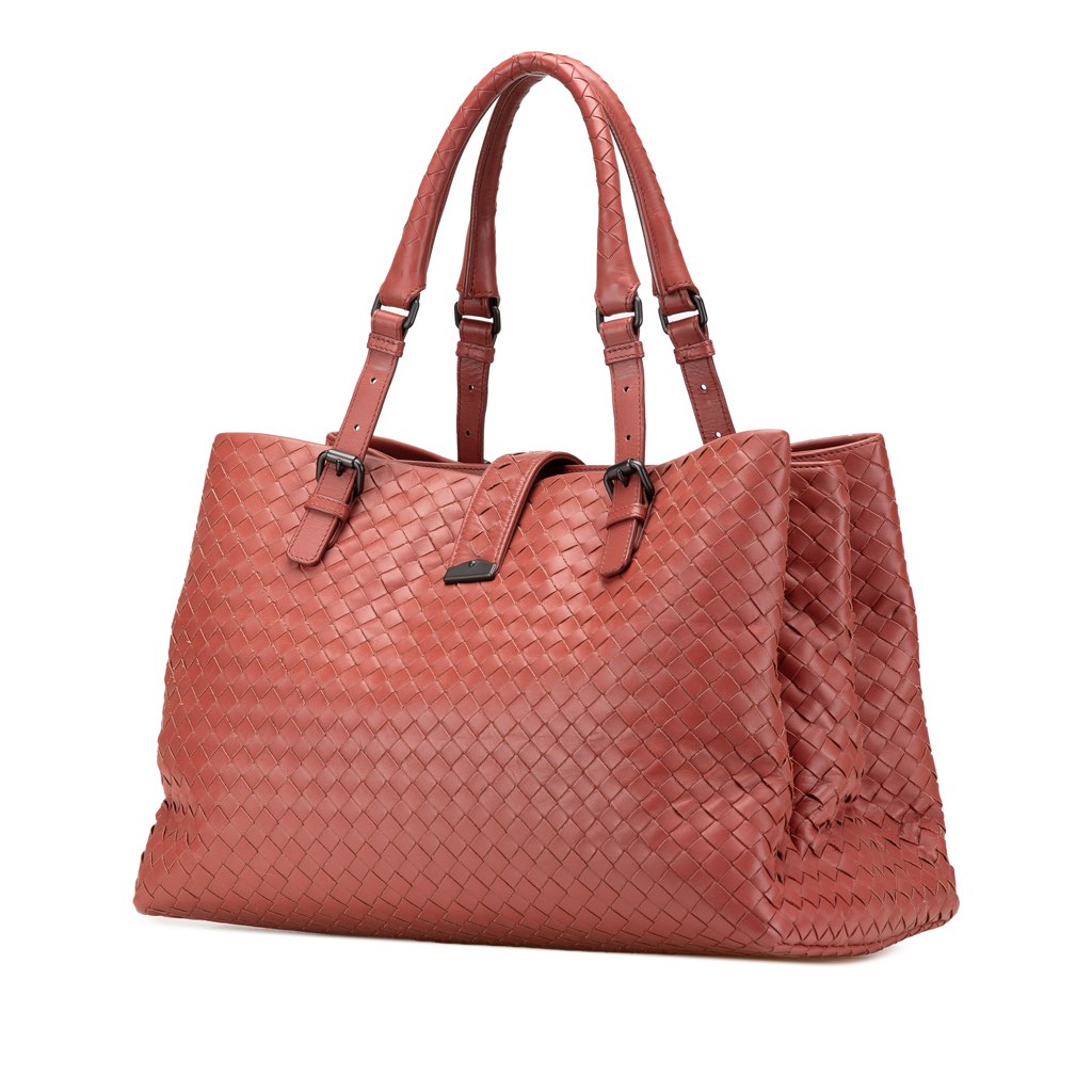 Bottega Veneta Medium Nappa Intrecciato Roma Tote - Back view