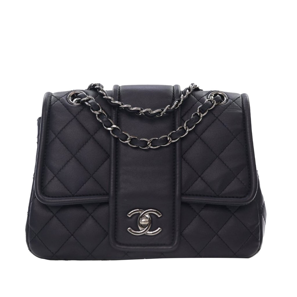 Chanel Quilted Lambskin Elementary Chic Flap
