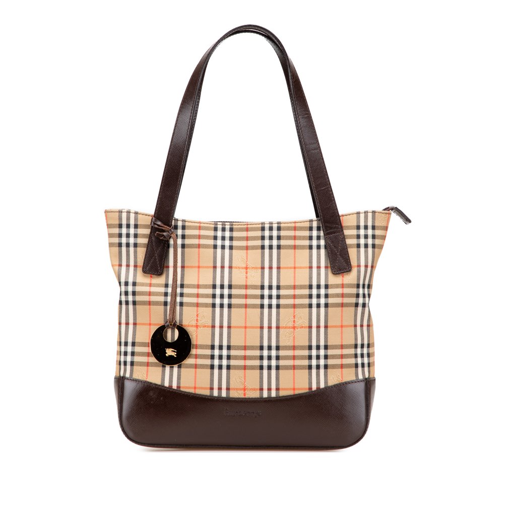 Burberry Haymarket Check Canvas Tote