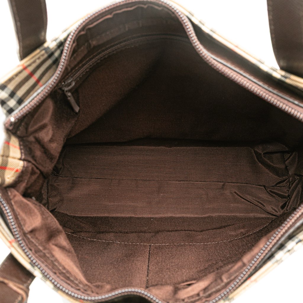 Burberry Haymarket Check Canvas Tote - 4