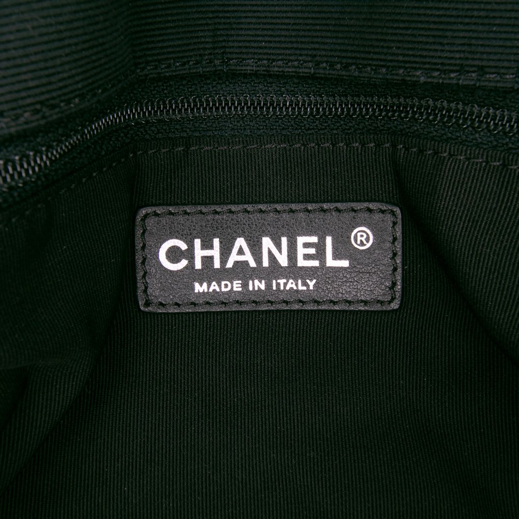 Chanel Medium Quilted Lambskin Grosgrain Two Tone Flap - Side view