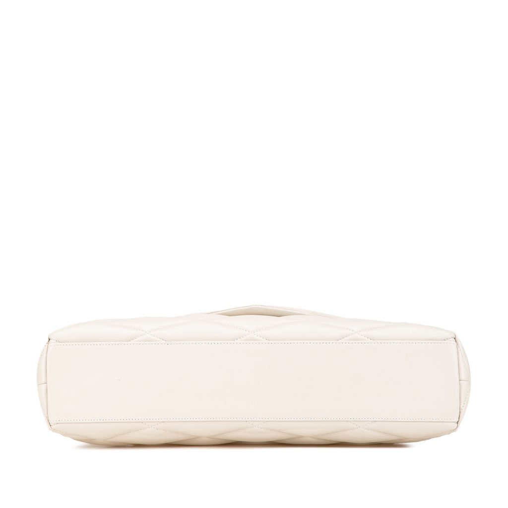 Saint Laurent Large Quilted Lambskin Sade Clutch - 3