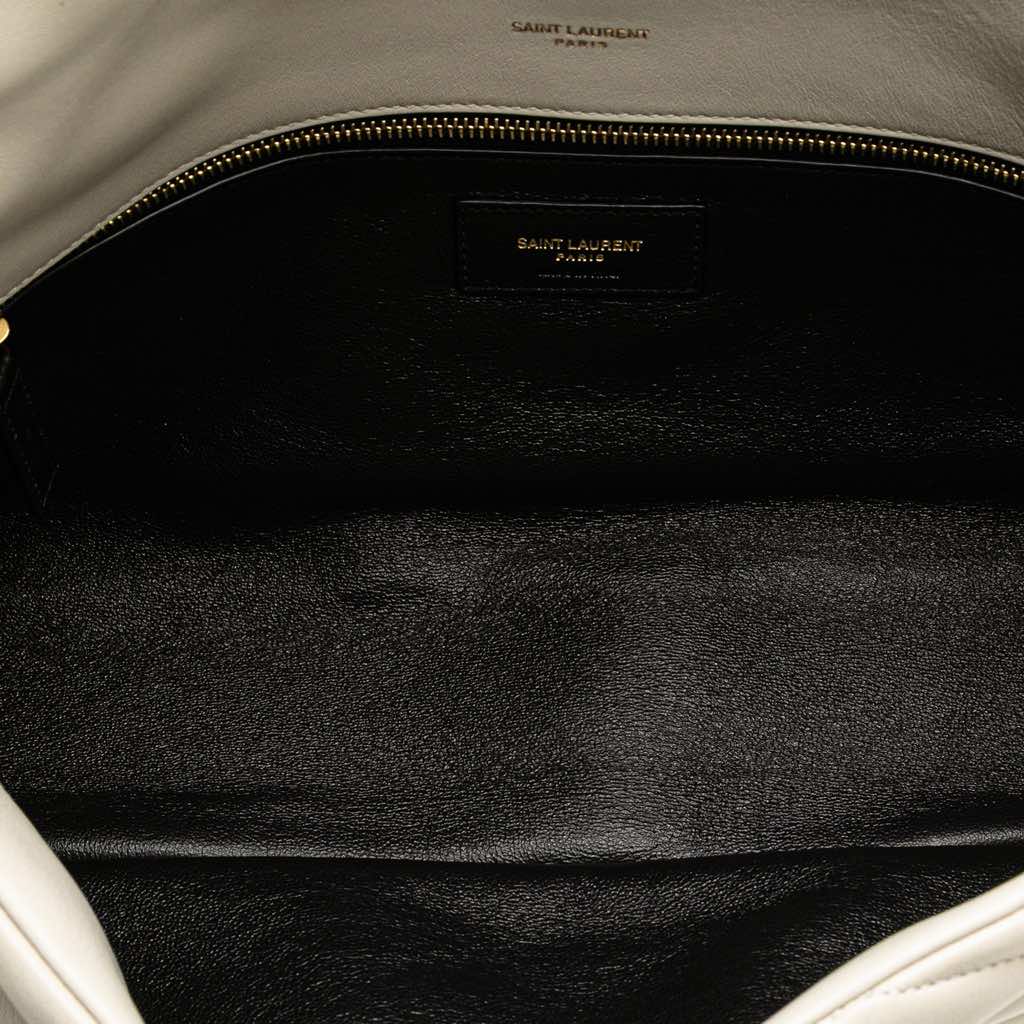 Saint Laurent Large Quilted Lambskin Sade Clutch - 4