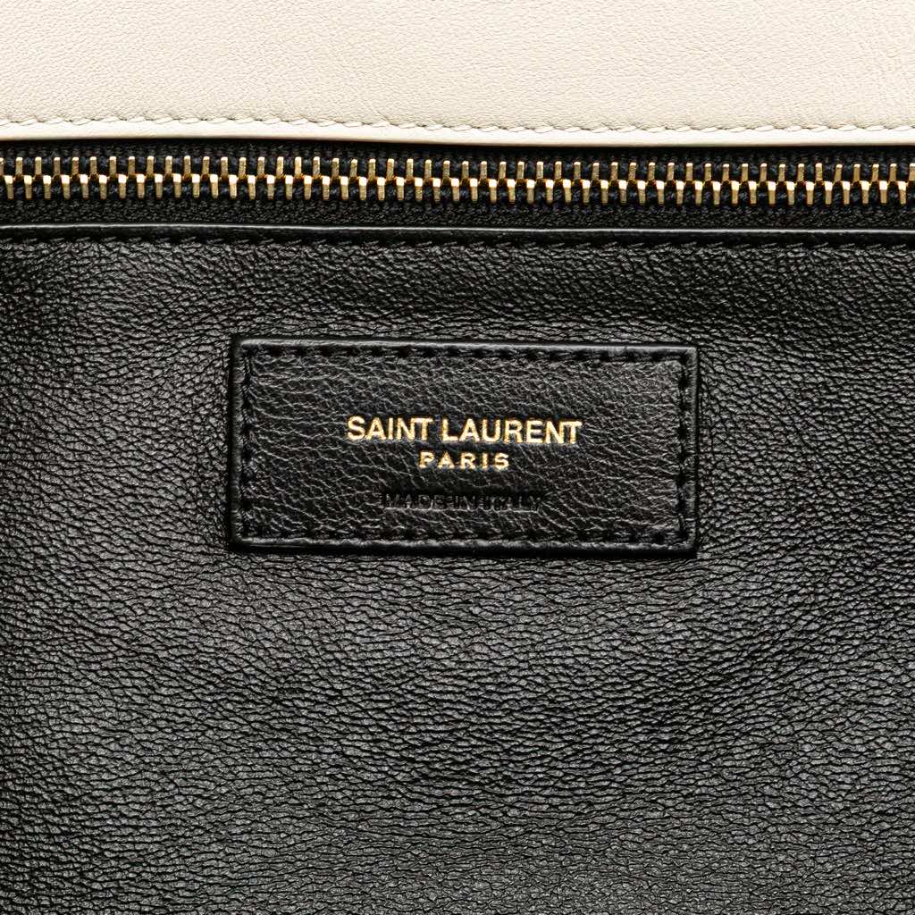 Saint Laurent Large Quilted Lambskin Sade Clutch - 5