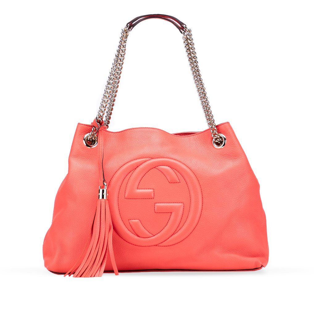 Gucci Medium Leather Soho Chain Tote
