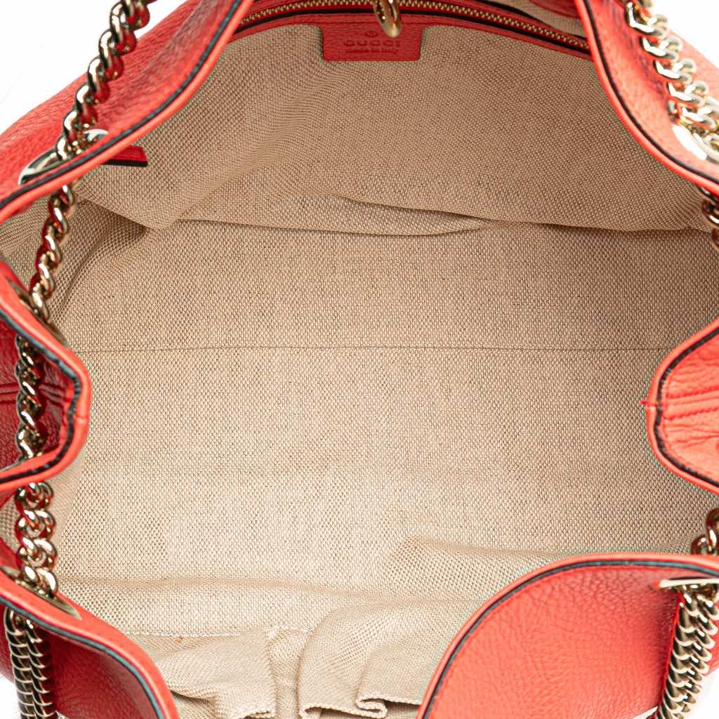 Gucci Medium Leather Soho Chain Tote - 4