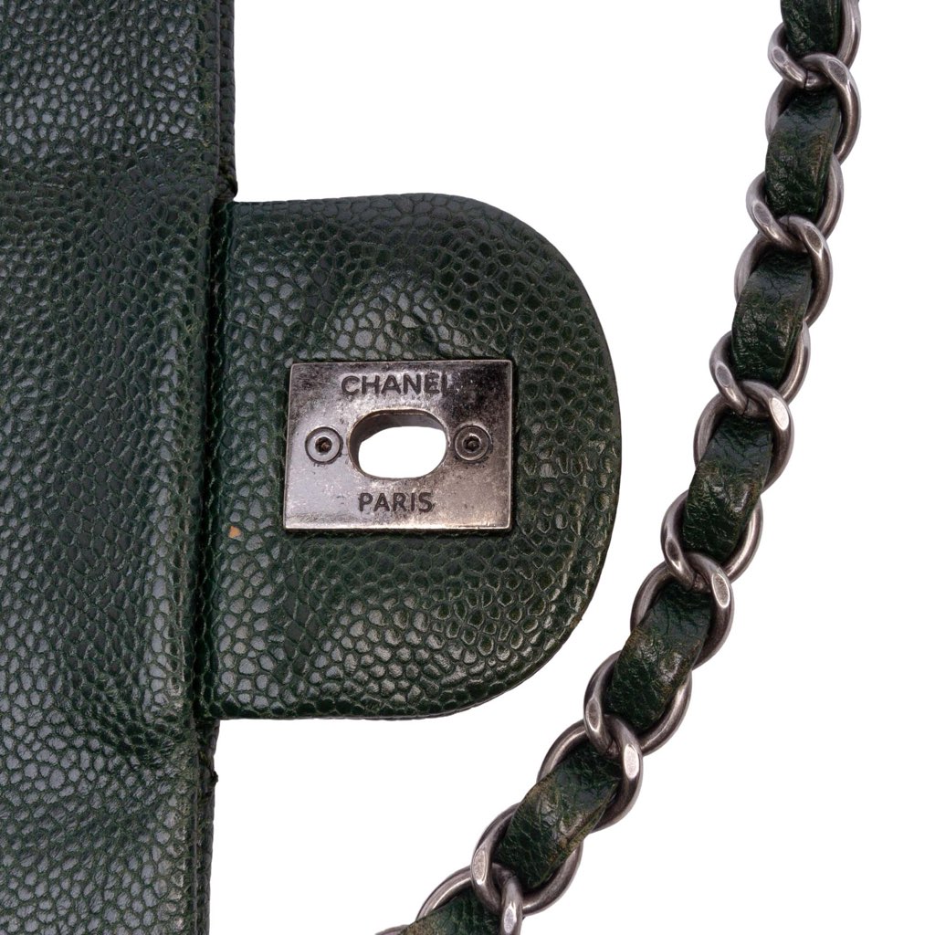 Chanel Medium Quilted Iridescent Caviar Easy Flap - Image 10