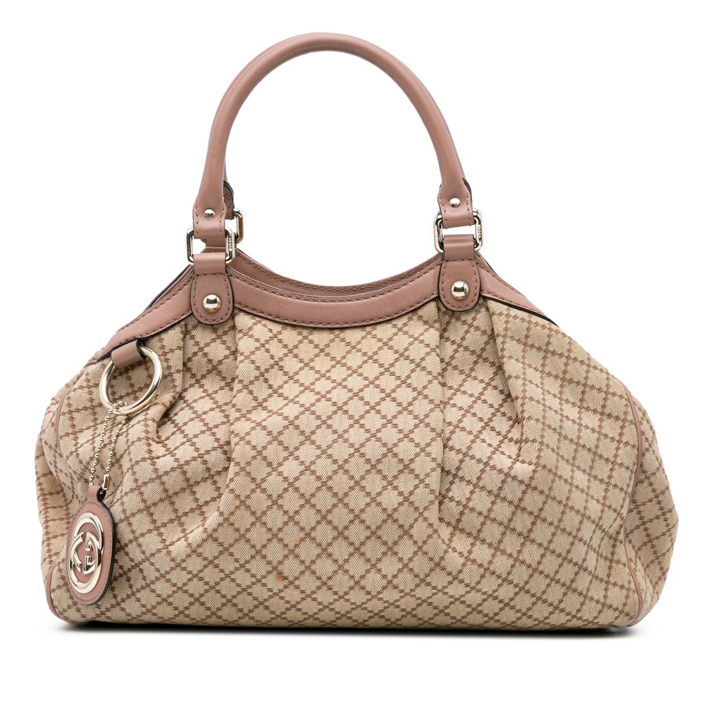Gucci Medium Diamante Canvas Sukey Tote