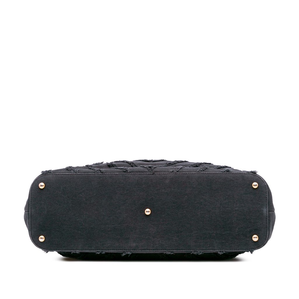 Chanel Chevron Canvas Cuba Patchwork Shopper Tote - 3